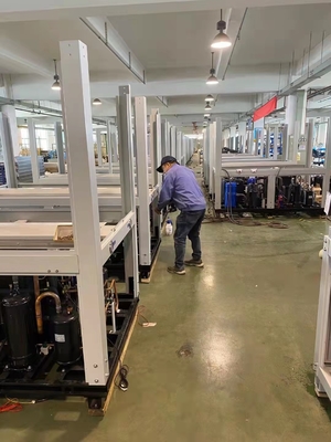 52Kw R410A Niskotemperaturowa pompa ciepła o zmiennej częstotliwości do rzeźni