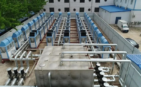 Gorąca woda R134a R410A Kaskadowa pompa ciepła 150 kW dla firm górniczych